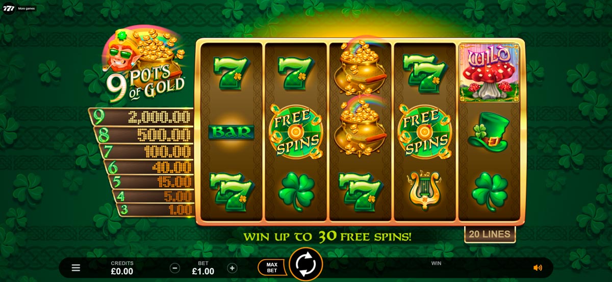 9 Pots of Gold Slot