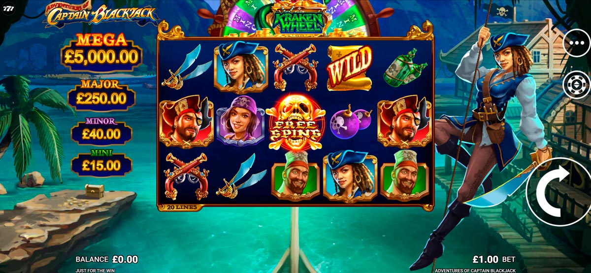 Adventures of Captain Blackjack Slot