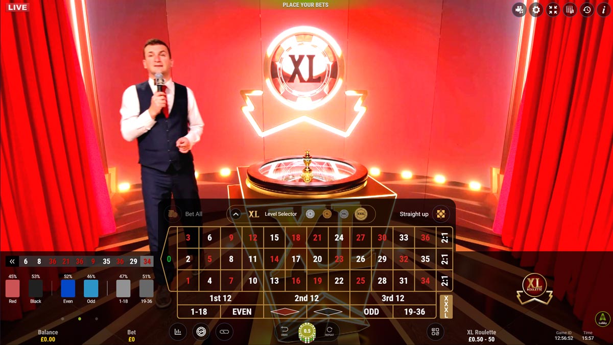 Roulette XL Casino Game