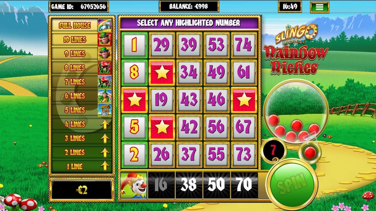 Slingo Rainbow Riches Slot Review